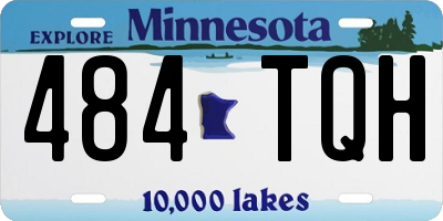 MN license plate 484TQH