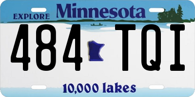 MN license plate 484TQI