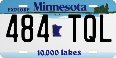 MN license plate 484TQL