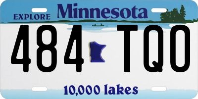 MN license plate 484TQO