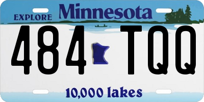 MN license plate 484TQQ