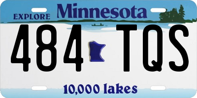 MN license plate 484TQS