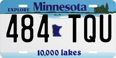 MN license plate 484TQU