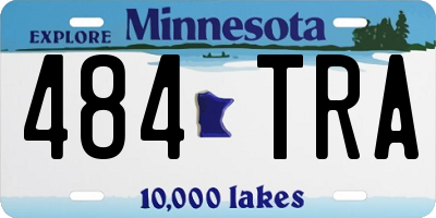 MN license plate 484TRA