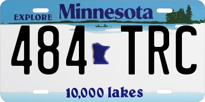 MN license plate 484TRC
