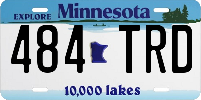 MN license plate 484TRD