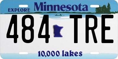 MN license plate 484TRE