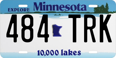 MN license plate 484TRK