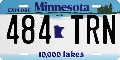 MN license plate 484TRN