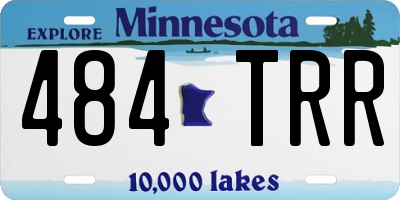 MN license plate 484TRR