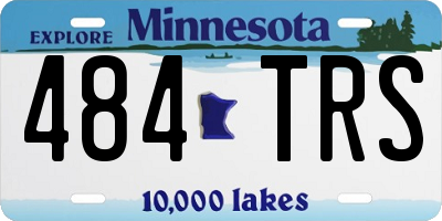 MN license plate 484TRS