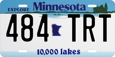 MN license plate 484TRT