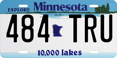 MN license plate 484TRU