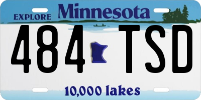 MN license plate 484TSD