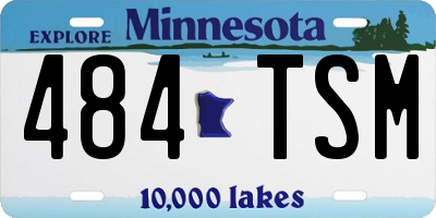 MN license plate 484TSM