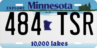 MN license plate 484TSR