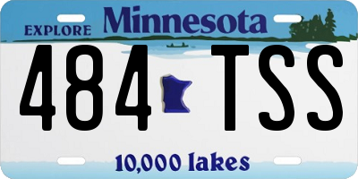 MN license plate 484TSS