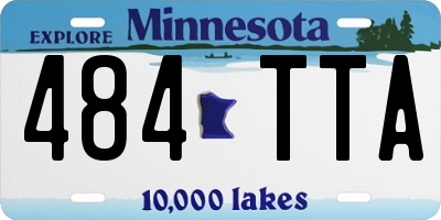 MN license plate 484TTA