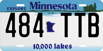 MN license plate 484TTB