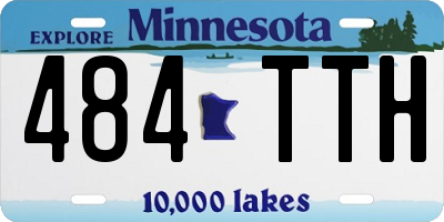 MN license plate 484TTH