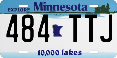 MN license plate 484TTJ