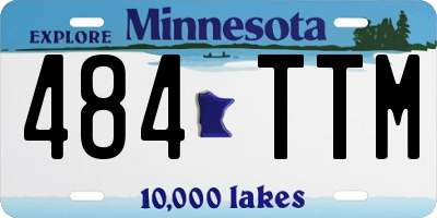 MN license plate 484TTM