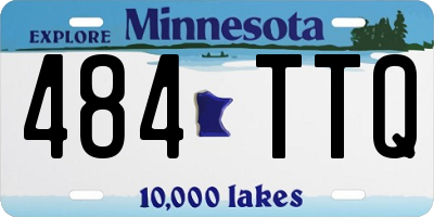 MN license plate 484TTQ