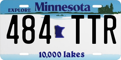 MN license plate 484TTR