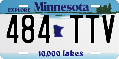 MN license plate 484TTV
