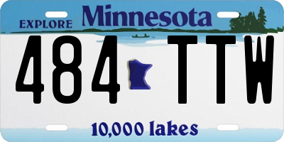 MN license plate 484TTW