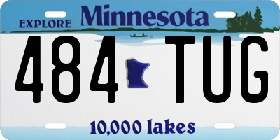 MN license plate 484TUG