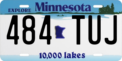 MN license plate 484TUJ