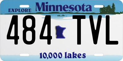 MN license plate 484TVL
