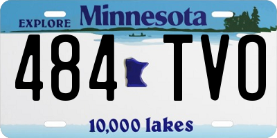 MN license plate 484TVO