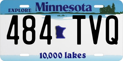 MN license plate 484TVQ