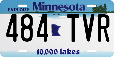 MN license plate 484TVR