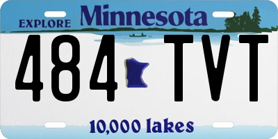MN license plate 484TVT