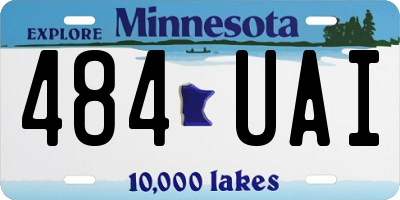 MN license plate 484UAI