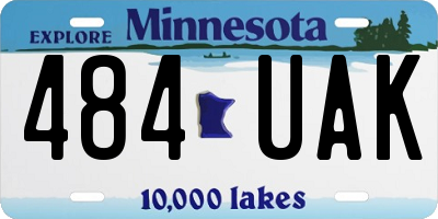 MN license plate 484UAK