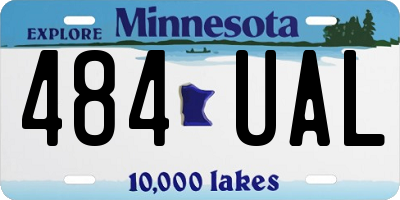 MN license plate 484UAL