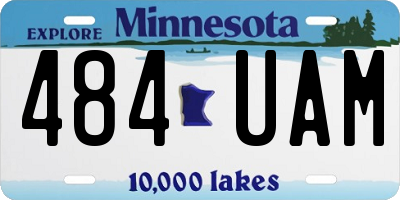 MN license plate 484UAM