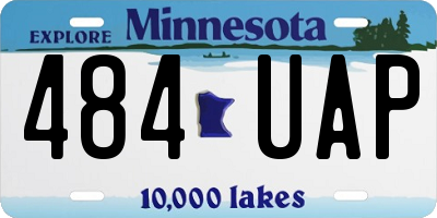 MN license plate 484UAP