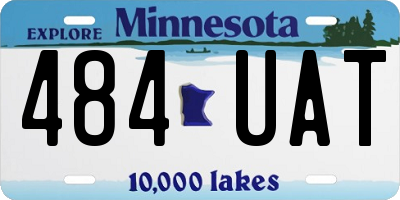MN license plate 484UAT