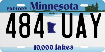 MN license plate 484UAY
