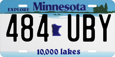MN license plate 484UBY