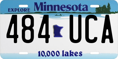 MN license plate 484UCA