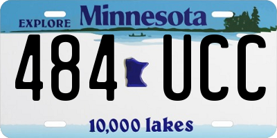 MN license plate 484UCC