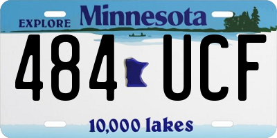MN license plate 484UCF