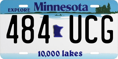 MN license plate 484UCG