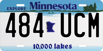 MN license plate 484UCM